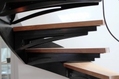 Customised metal staircase created by Etablissements CRAPEAU