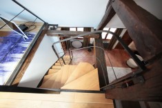 Customised metal staircase created by Etablissements CRAPEAU